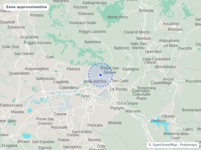 Mappa di Terni