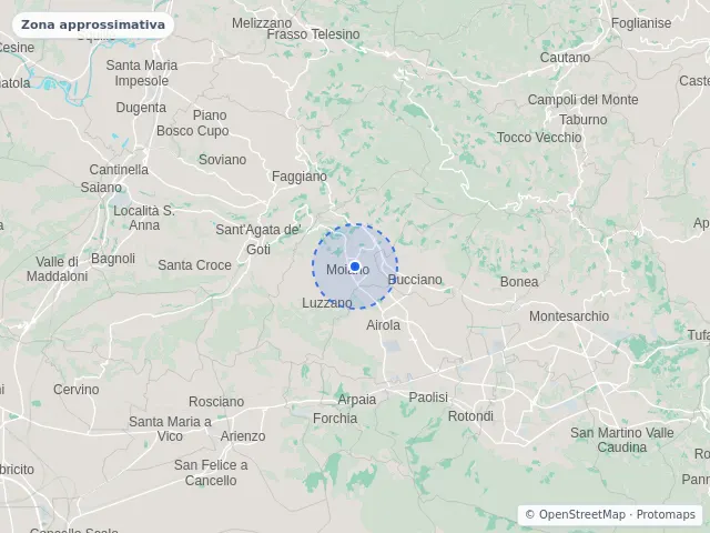 Mappa di Moiano, Benevento