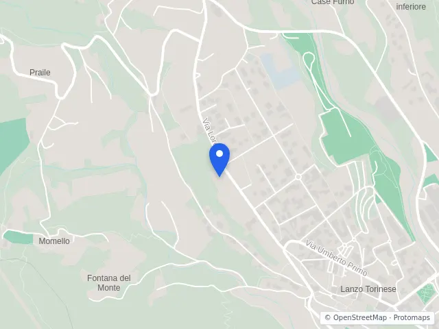 Mappa di Lanzo Torinese, Torino