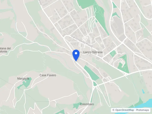 Mappa di Lanzo Torinese, Torino