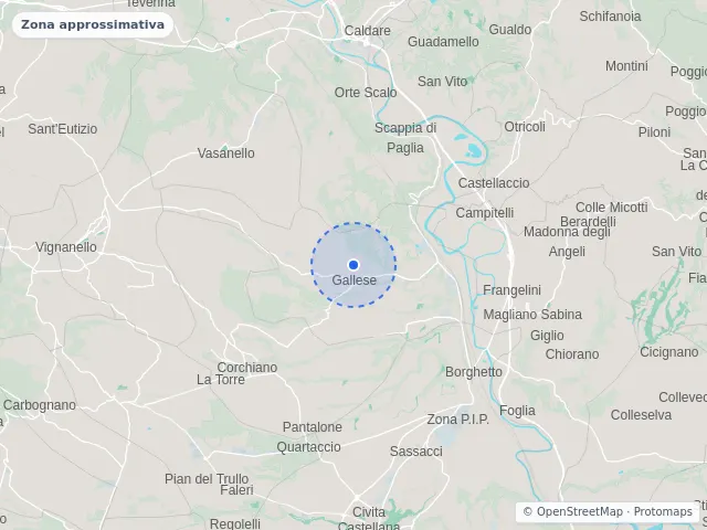 Mappa di Gallese, Viterbo