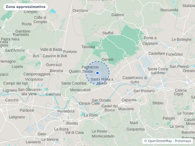 Mappa di Santa Maria a Monte, Pisa