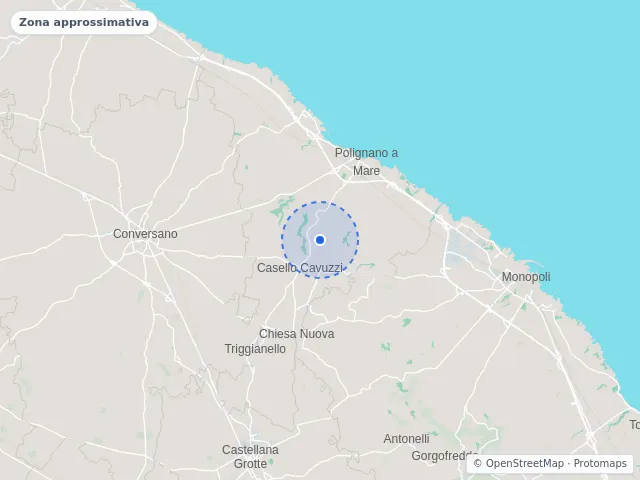 Mappa di Polignano a Mare, Bari