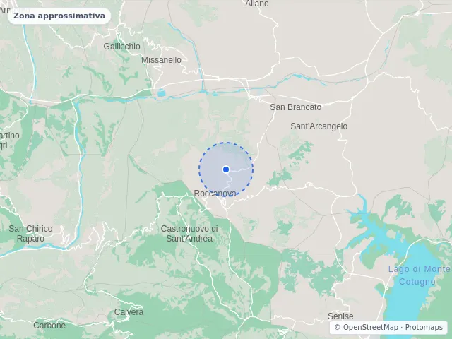 Mappa di Roccanova, Potenza
