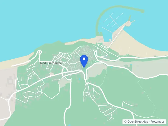 Mappa di Rodi Garganico, Foggia
