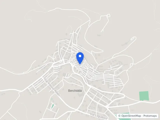 Mappa di Berchidda, Sassari