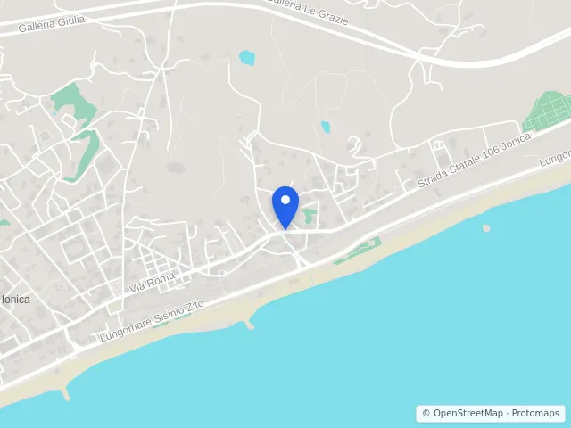 Mappa di Roccella Ionica, Reggio di Calabria
