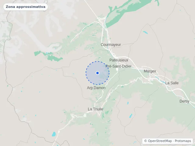 Mappa di Pré-Saint-Didier, Aosta