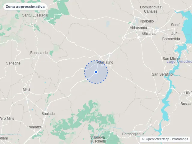 Mappa di Paulilatino, Oristano