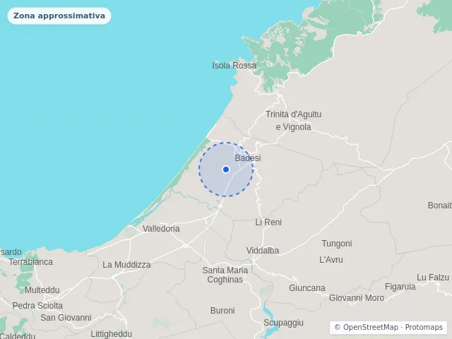 Mappa di Badesi, Sassari
