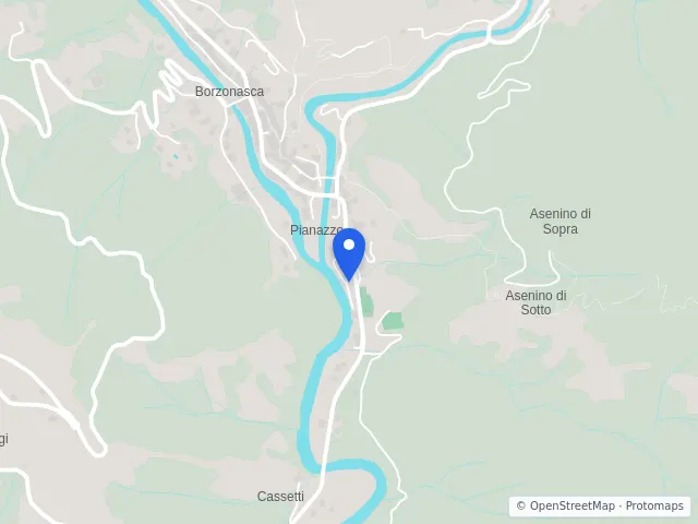 Mappa di Borzonasca, Genova