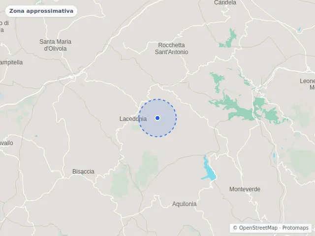 Mappa di Lacedonia, Avellino