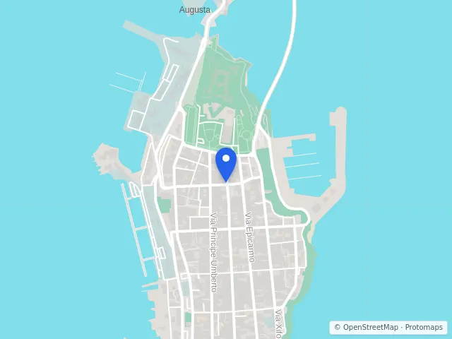 Mappa di Augusta, Siracusa