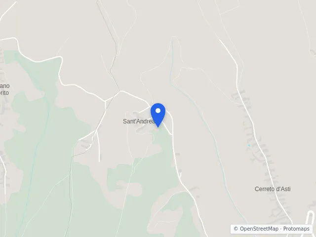 Mappa di Cerreto d'Asti, Asti