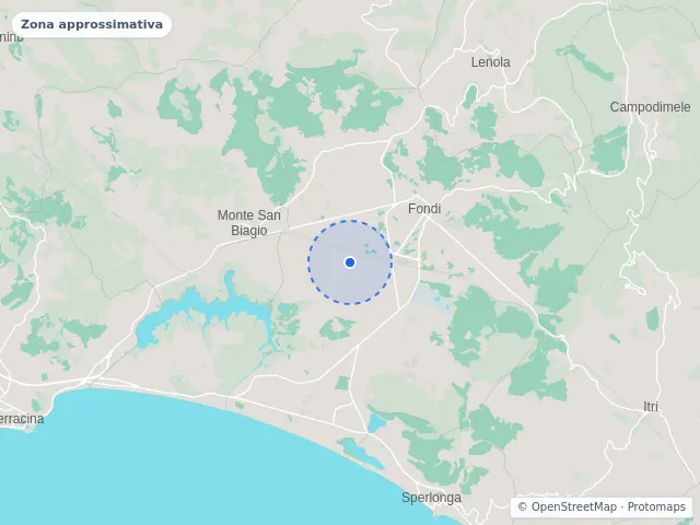 Mappa di Fondi, Latina