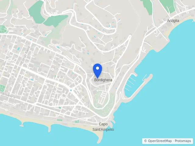 Mappa di Bordighera, Imperia
