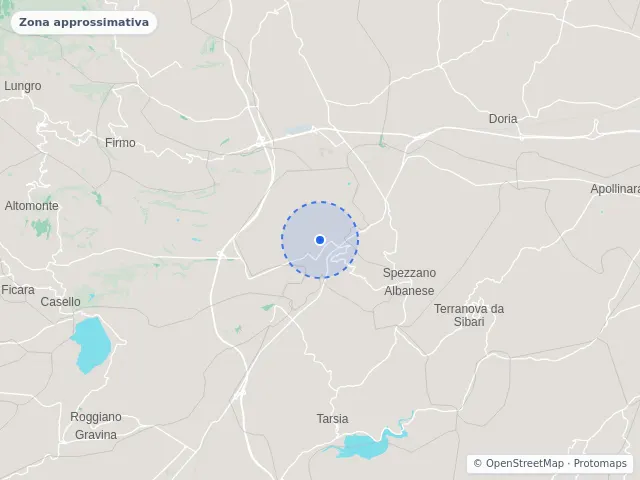 Mappa di San Lorenzo del Vallo, Cosenza