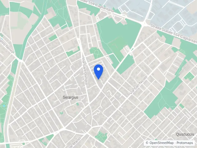 Mappa di Selargius, Cagliari