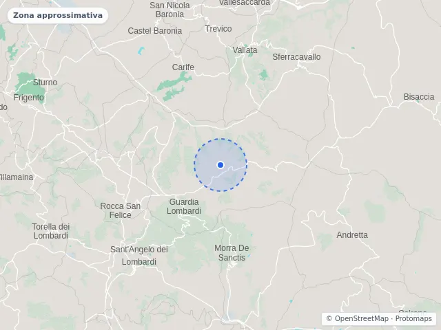 Mappa di Guardia Lombardi, Avellino