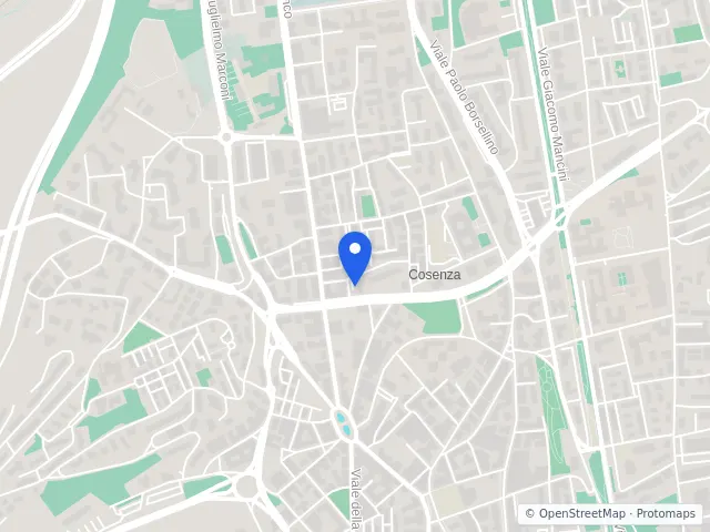 Mappa di Cosenza