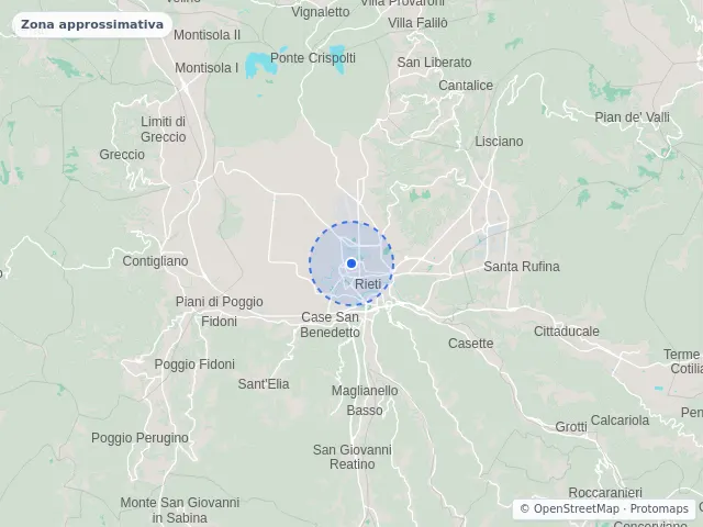 Mappa di Rieti