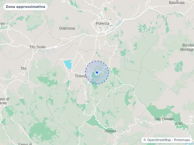 Mappa di Pignola, Potenza