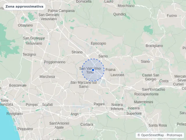 Mappa di San Valentino Torio, Salerno