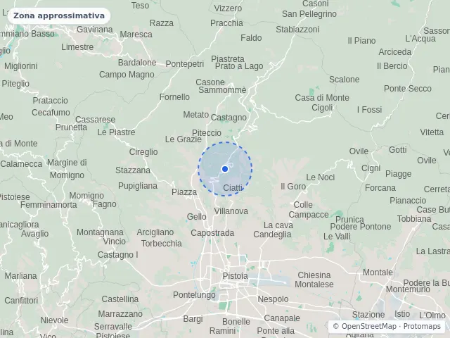 Mappa di Pistoia