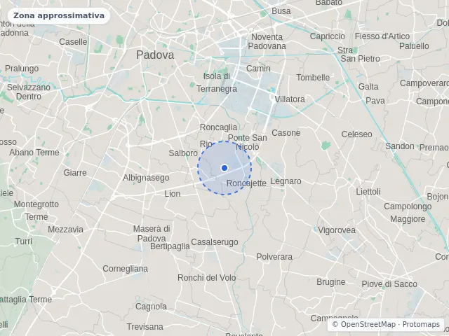 Mappa di Ponte San Nicolò, Padova