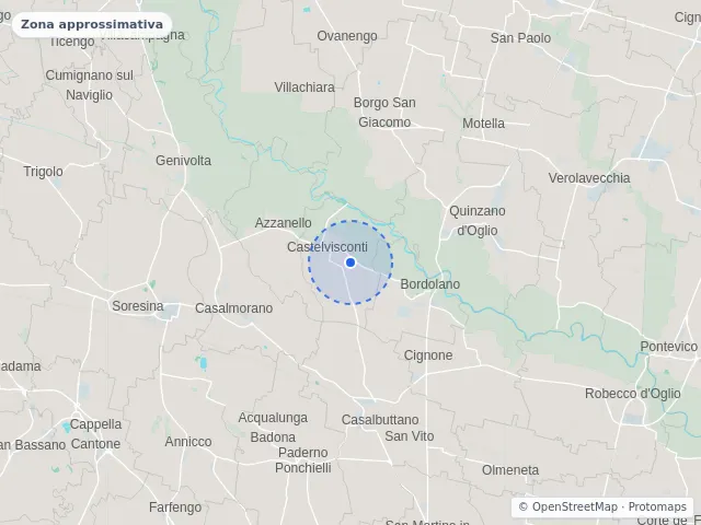 Mappa di Castelvisconti, Cremona
