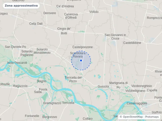 Mappa di Scandolara Ravara, Cremona