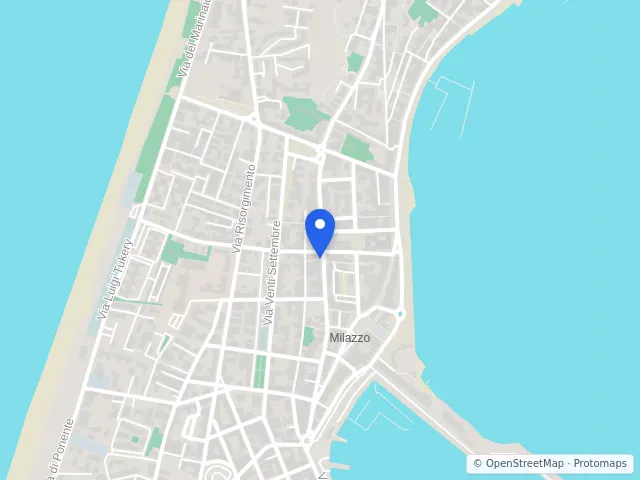 Mappa di Milazzo, Messina