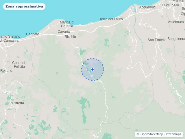 Mappa di Caronia, Messina