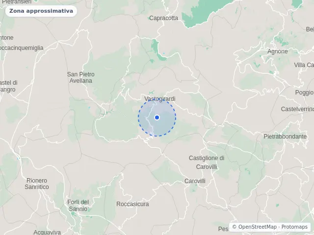 Mappa di Vastogirardi, Isernia