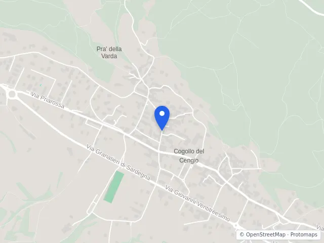 Mappa di Cogollo del Cengio, Vicenza