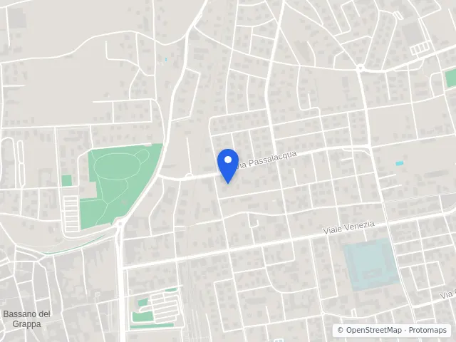 Mappa di Bassano del Grappa, Vicenza