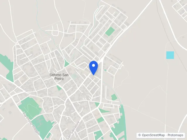 Mappa di Settimo San Pietro, Cagliari