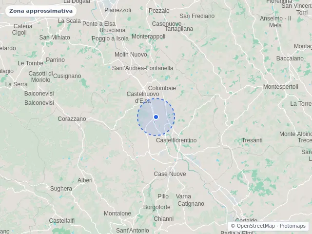 Mappa di Castelfiorentino, Firenze