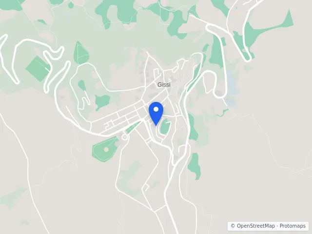 Mappa di Gissi, Chieti