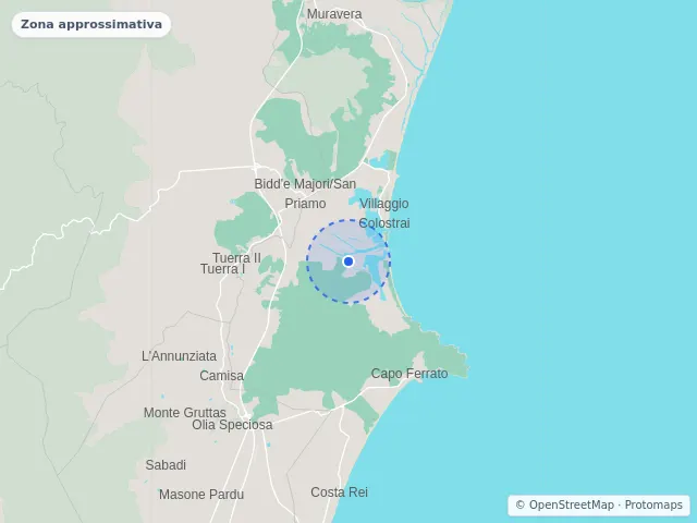 Mappa di Muravera, Sud Sardegna
