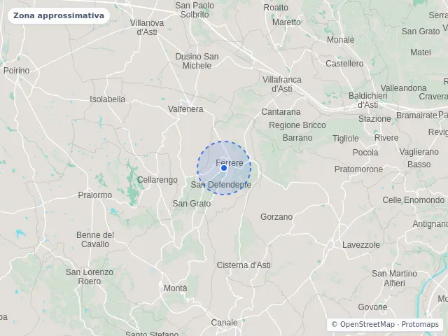 Mappa di Ferrere, Asti