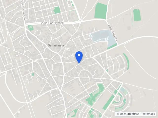 Mappa di Serramanna, Sud Sardegna