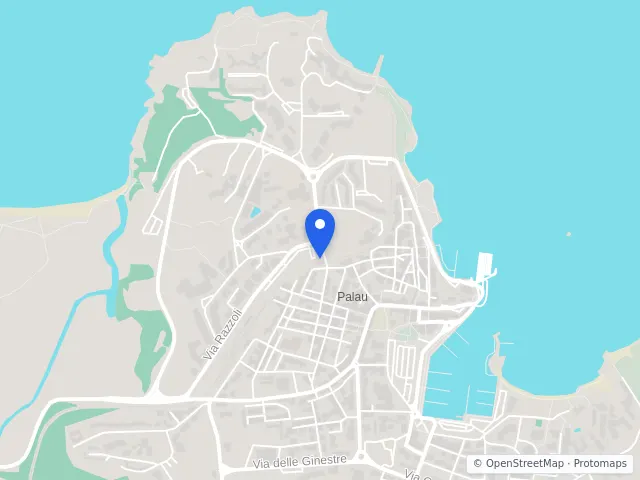 Mappa di Palau, Sassari