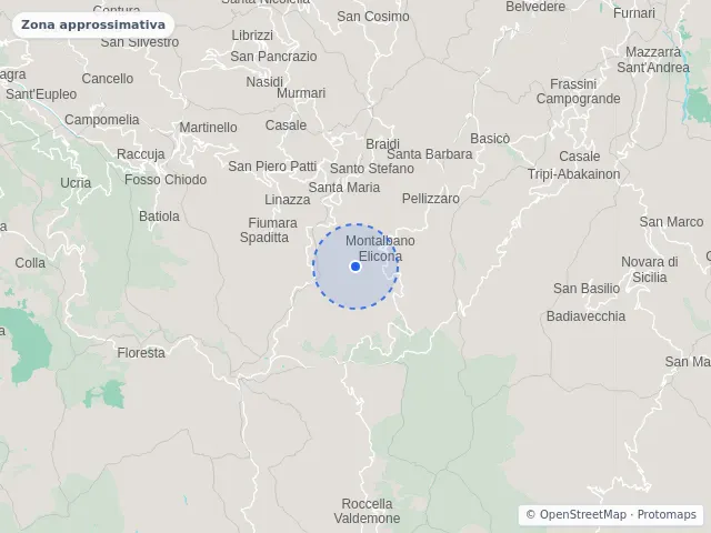 Mappa di Montalbano Elicona, Messina