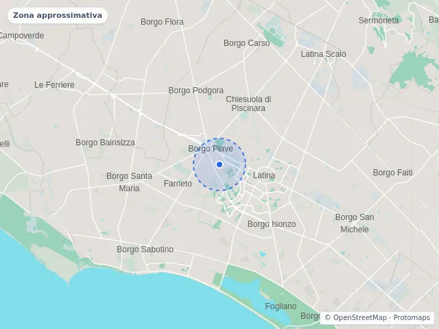 Mappa di Latina