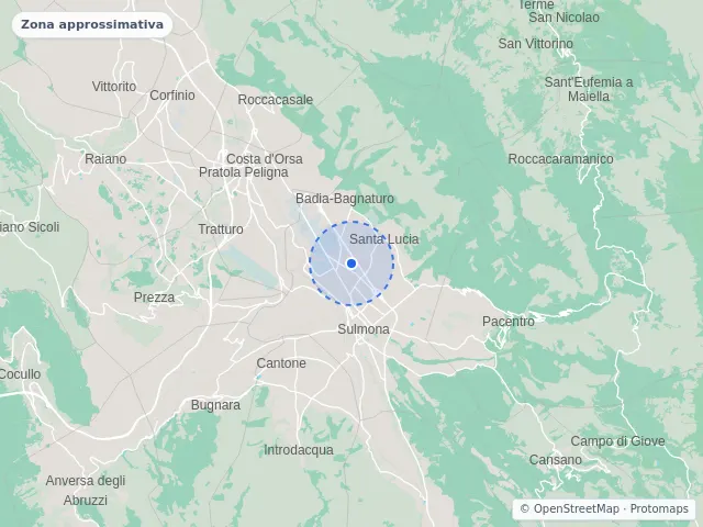 Mappa di Sulmona, L'Aquila