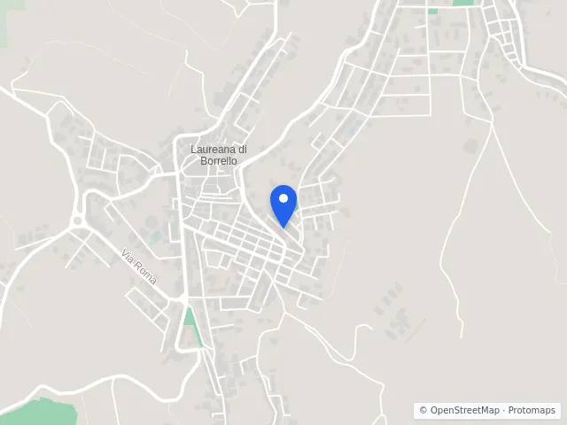 Mappa di Laureana di Borrello, Reggio di Calabria