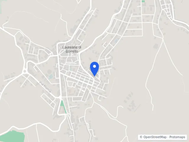 Mappa di Laureana di Borrello, Reggio di Calabria
