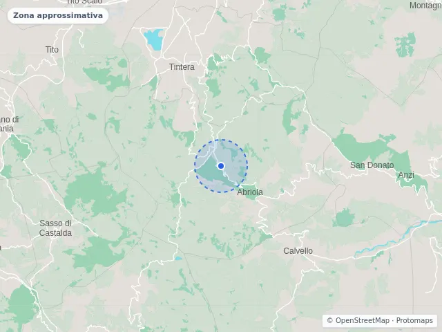 Mappa di Abriola, Potenza