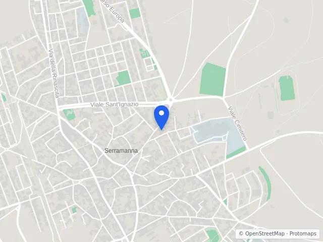 Mappa di Serramanna, Sud Sardegna